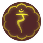 "Stenciled" 3rd Chakra - Manipura Stickers