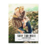 Stenciled Tab Save The Date Postcard