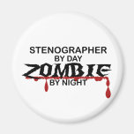 Stenographer Zombie Refrigerator Magnet