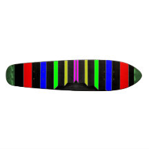 Step and STEPS : Colorful Beauty Stripes Custom Skate Board