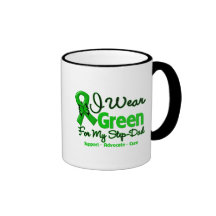 Step Dad - Green  Awareness Ribbon Coffee Mug