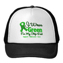 Step Dad - Green  Awareness Ribbon Mesh Hat