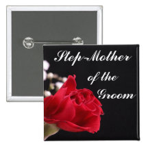 Step Mother Of The Groom Pinback Button
