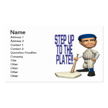Step Up To The Plate Business Card Template