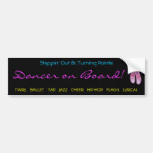Steppin' Out & Turning Pointe Bumper Sticker