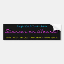 Steppin' Out & Turning Pointe Bumper Sticker