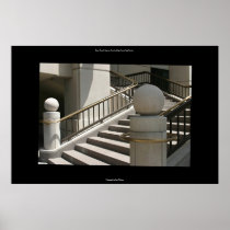 Steps, Nevada Supreme Court building, Carson City Print