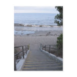 steps to the beach postcards