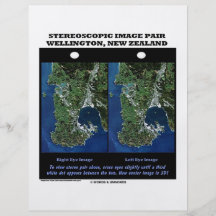 Stereoscopic Image Pair Wellington New Zealand Flyer