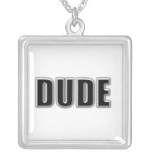Sterling Silver Dude Necklace