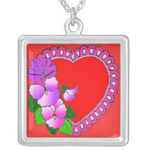 STERLING SILVER VALENTINES DAY NECKLACE