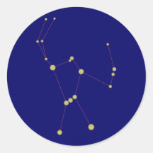 Sternbild Orion constellation Runder Aufkleber