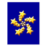 Sterne Strudel stars whirlpool Postcard