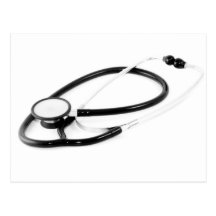 Stéthoscope clinique cartes postales