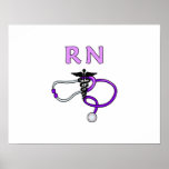 Stéthoscope de RN Affiche