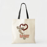 Stethoscope Nurses Have Heart T-shirts and GIfts Canvas Bag