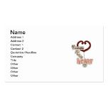 Stethoscope Nurses Have Heart T-shirts and GIfts Business Card Template