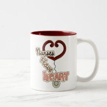Stethoscope Nurses Have Heart T-shirts and GIfts mugs