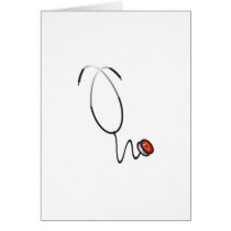 Stethoscope Tshirts and Gifts Greeting Cards