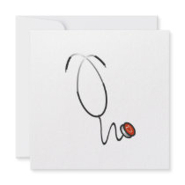 Stethoscope Tshirts and Gifts Personalized Invitation