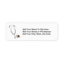 Stethoscope Tshirts and Gifts Custom Return Address Labels