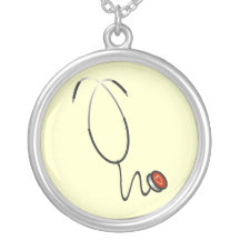 Stethoscope Tshirts and Gifts Personalized Necklace