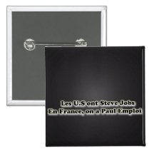 Steve Jobs et Paul Emploi Badges Avec Agrafe
