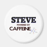 Steve powered by caffeine fridge magnets