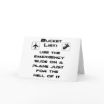 Steven Slater Inspired Bucket List Shirt Greeting Cards