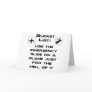 Steven Slater Inspired Bucket List Shirt Greeting Cards