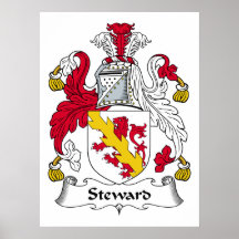 Steward Family Crest Posters