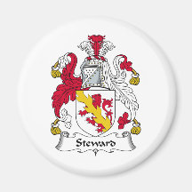 Steward Family Crest Refrigerator Magnets