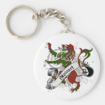 Stewart Tartan Lion Key Chain