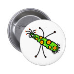 Stick Cartoon Germ Pins