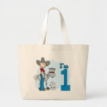 Stick Cowboy 1st Birthday Canvas Bag