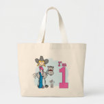 Stick Cowgirl 1st Birthday Canvas Bag