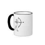 Stick figure archer t-shirts and gifts. mug