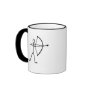 Stick figure archer t-shirts and gifts. mug