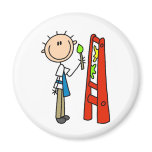 Stick Figure  Artist Fridge Magnet