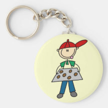Stick Figure Baking Cookies Tshirts and Gifts Keychains