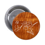 Stick figure band white outline buttons