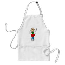 Stick Figure Barbequeing T-shirts and gifts Apron
