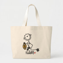Stick Figure Basic Football T-shirts and Gifts Tote Bag