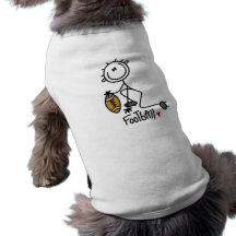 Stick Figure Basic Football T-shirts and Gifts Dog Tshirt