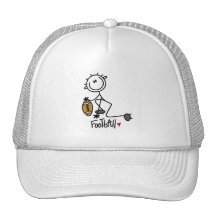 Stick Figure Basic Football T-shirts and Gifts Mesh Hats