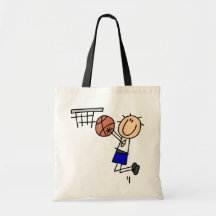 Stick Figure Basketball Sink T-shirs and Gifts Tote Bags