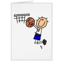 Stick Figure Basketball Sink T-shirs and Gifts Card
