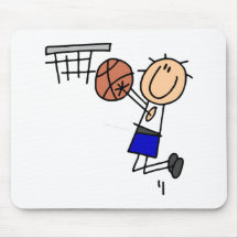 Stick Figure Basketball Sink T-shirs and Gifts Mousepad