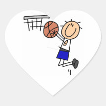 Stick Figure Basketball Sink T-shirs and Gifts Sticker