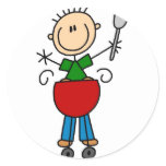 Stick Figure Bbq Sticker